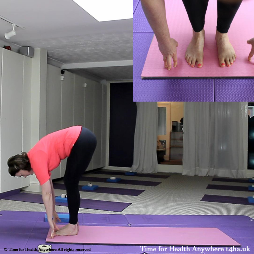 uttanasana touch your toes